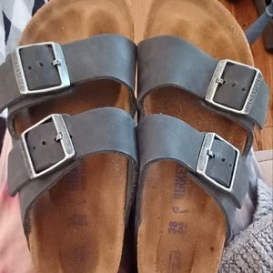 Birkenstock Nu~buck Arizona Black size 38
